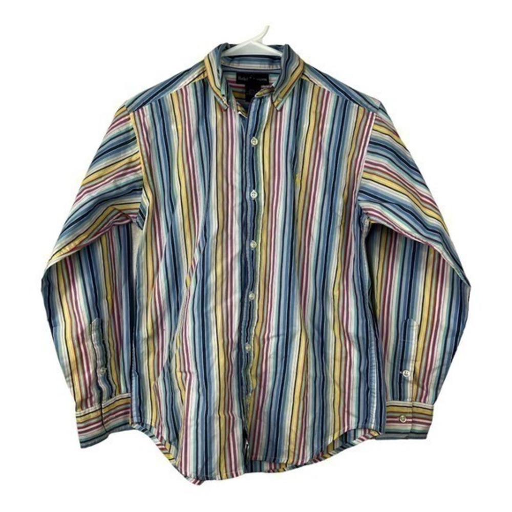 Ralph Lauren Boy Casual Shirt Striped Size M (12-16